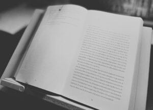 close-up van een boek